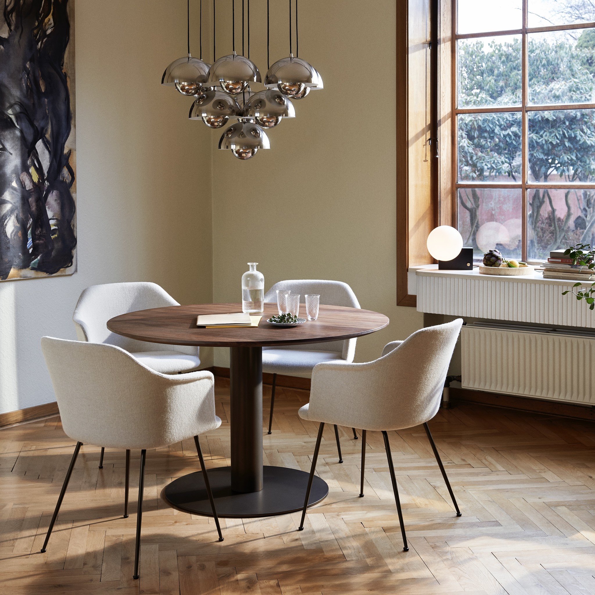 &Tradition In between SK12 Ø120 - Oiled Oak/Bronzed Base