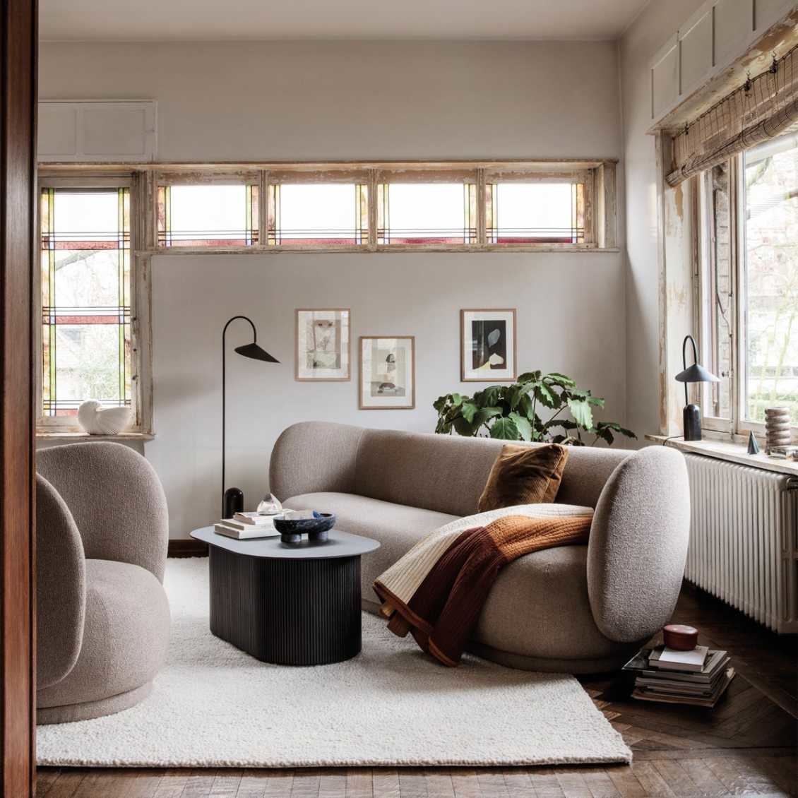 Ferm Living Rico 3 seater - Bouclé off-white