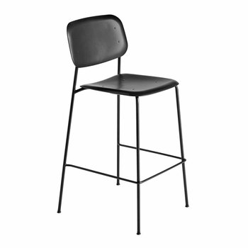 HAY Soft Edge 95 Bar Stool low - Black/Black