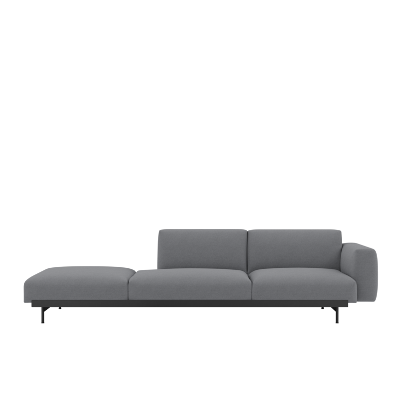 Muuto In Situ modular sofa 3 seater configuration 4 - Ocean80/Black