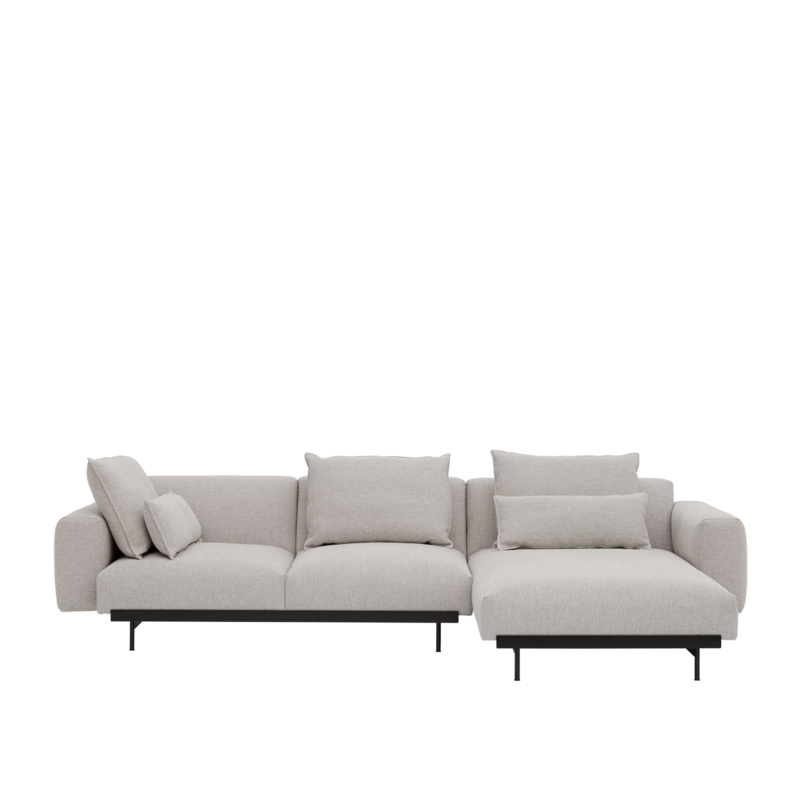 Muuto In Situ modular sofa 3 seater configuration 6 + 5 In Situ cushions - Clay12/Black