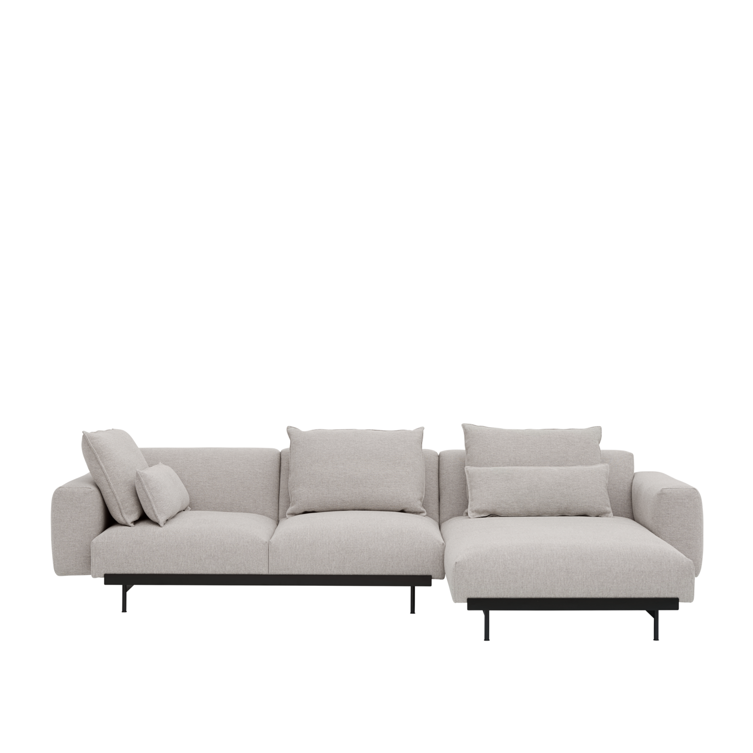 Muuto In Situ modular sofa 3 seater configuration 6 + 5 In Situ cushions - Clay12/Black