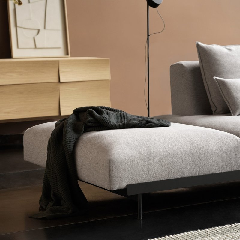 Muuto In Situ modular sofa 3 seater configuration 6 + 5 In Situ cushions - Clay12/Black