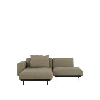 Muuto In Situ modular sofa 2 seater configuration 6 + 2 In Situ cushions - Clay15/Black