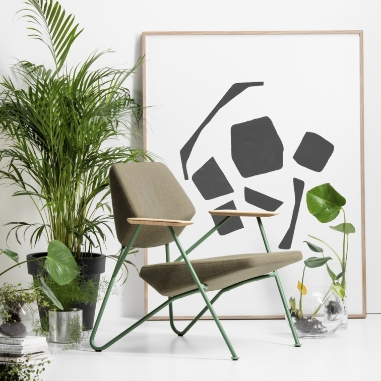 Prostoria Polygon lounge chair - Orsetto 01-1/Walnut