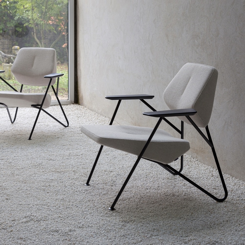 Prostoria Polygon lounge chair - Orsetto 01-1/Walnut