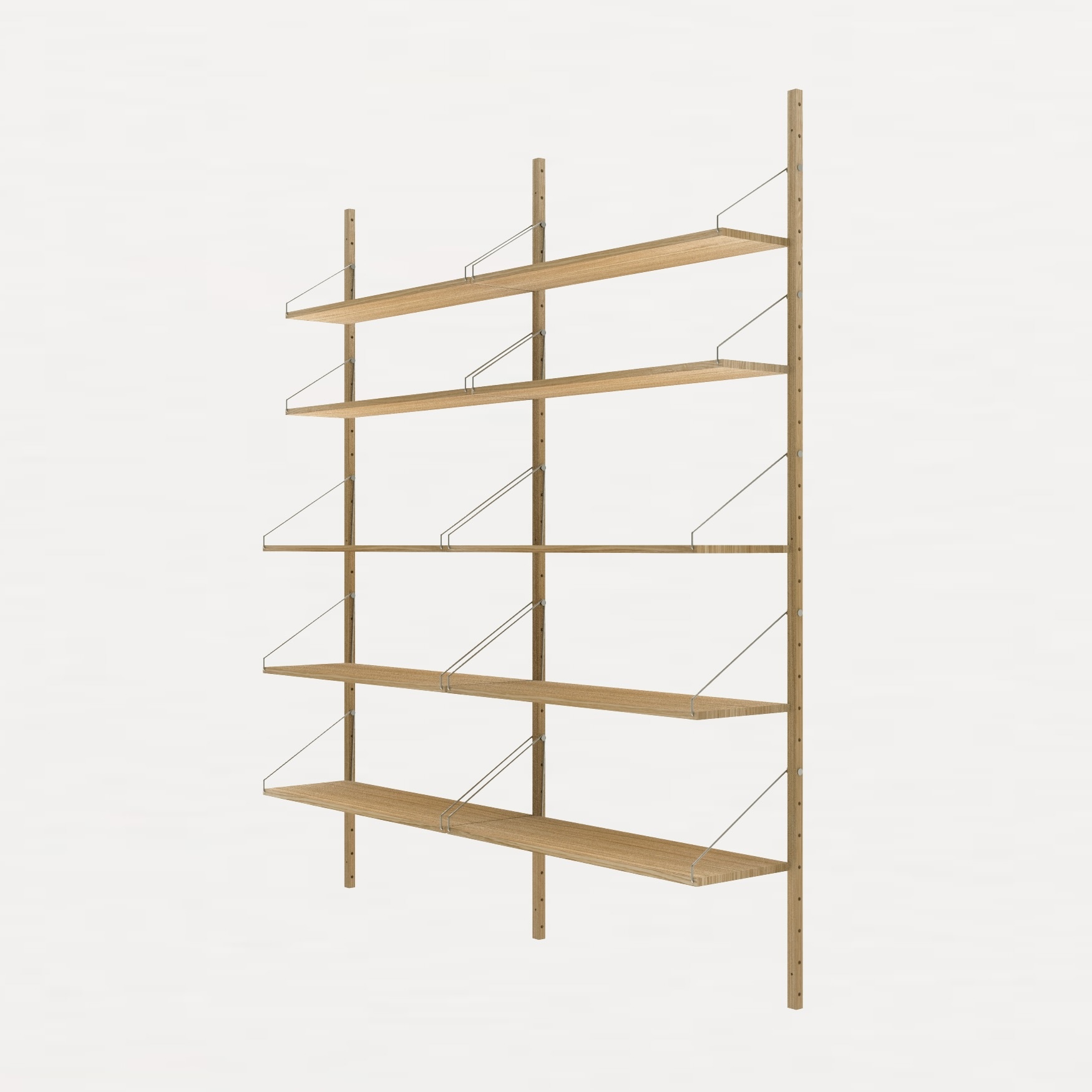 FRAMA Shelf Library Double Section | Natural Oak | H1852 / W80