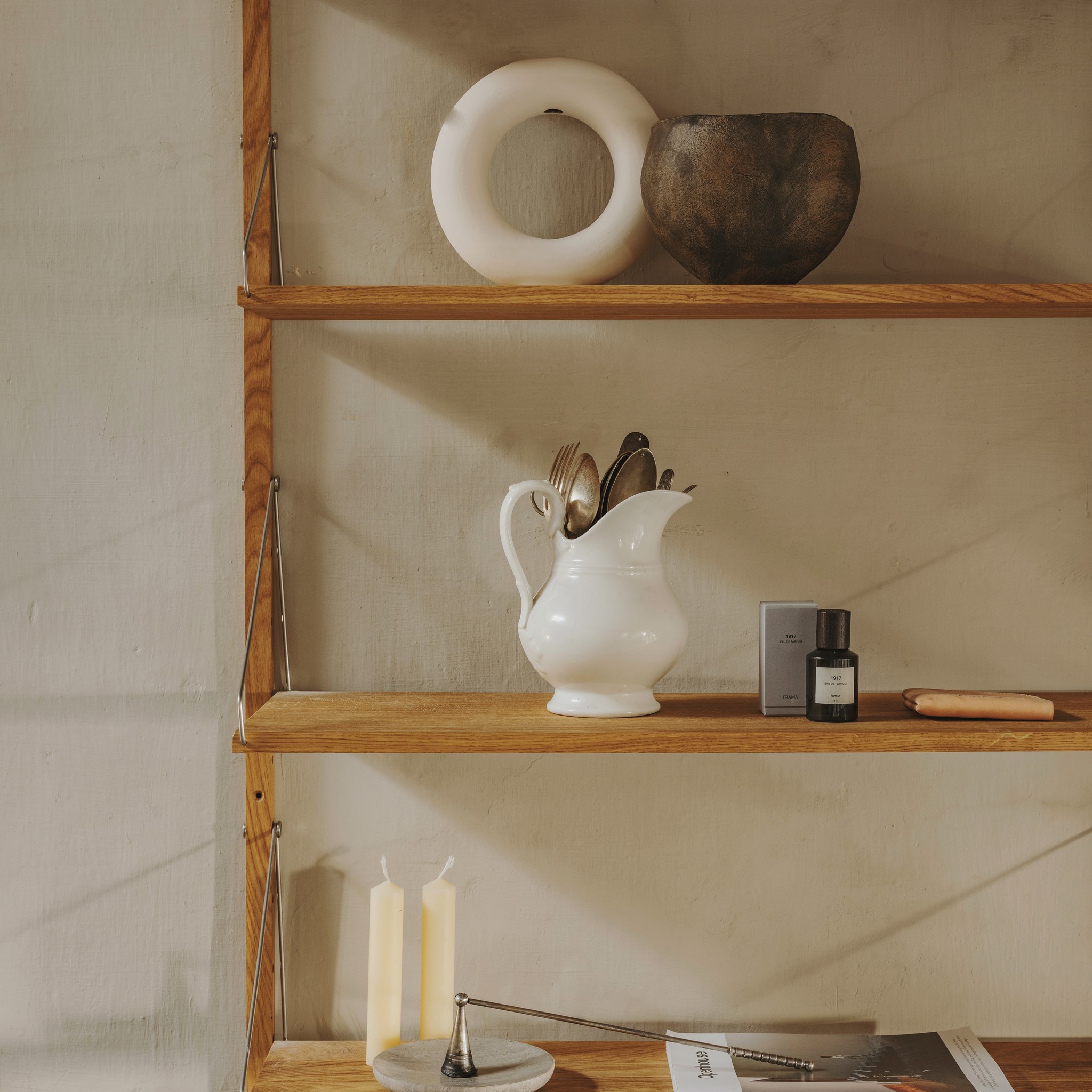 FRAMA Shelf Library Double Section | Natural Oak | H1852 / W80