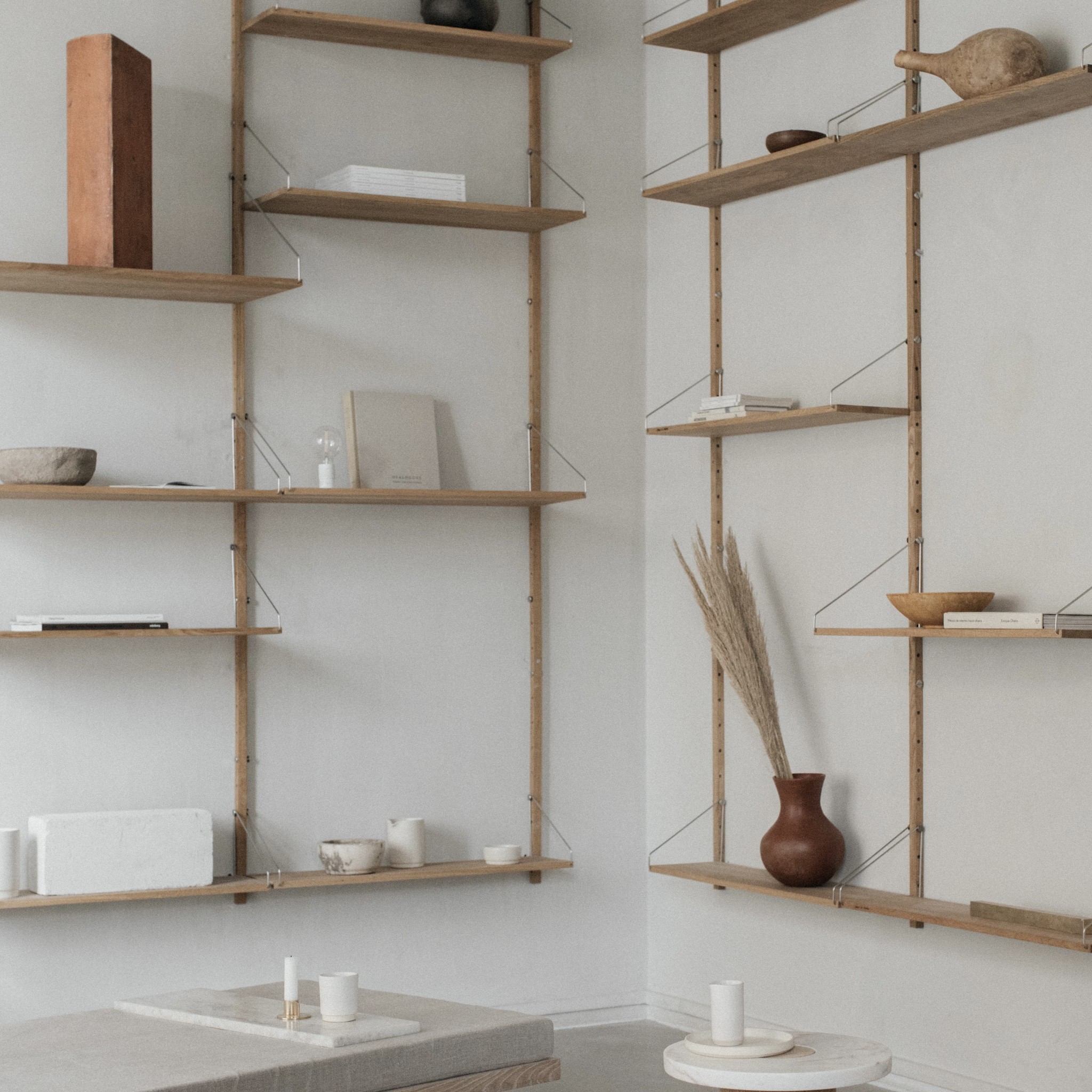 FRAMA Shelf Library Double Section | Natural Oak | H1852 / W80