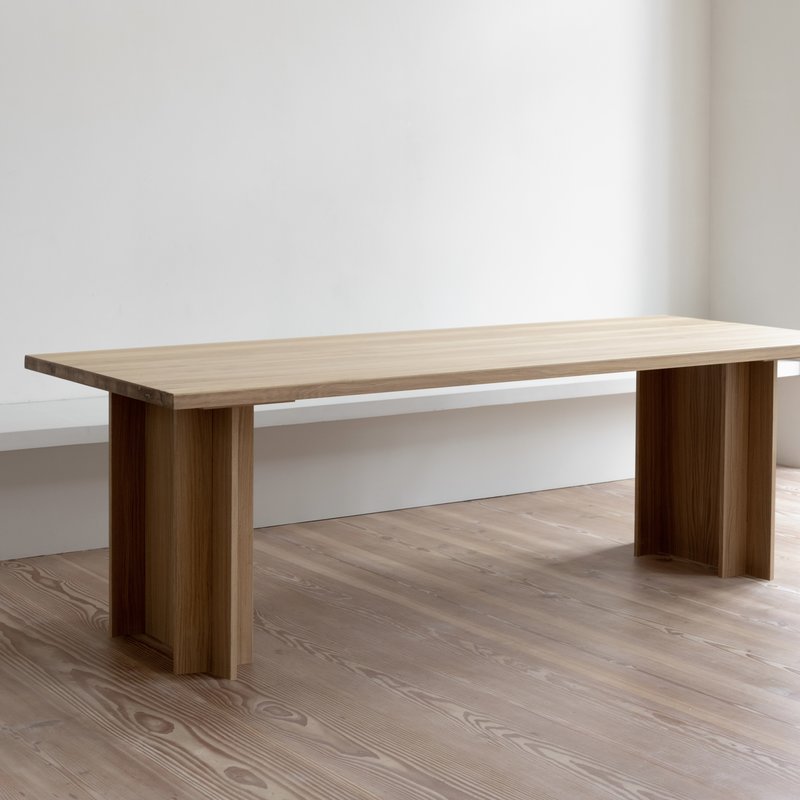 STUDIO HENK Eettafel rechthoekig - Column - 240 x 90 cm - standaard - Eiken natural hardwax olie