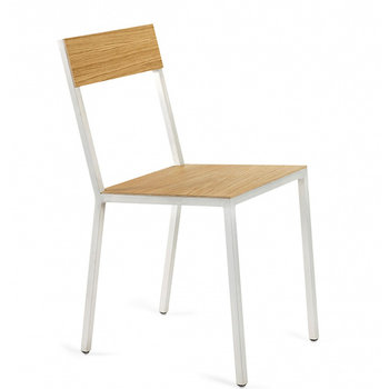 Valerie Objects ALU CHAIR  OAK SEAT /OAK BACK - ALU FRAME