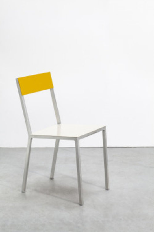 Valerie Objects ALU CHAIR  WHITE SEAT /YELLOW BACK