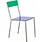 Valerie Objects ALU CHAIR  DARK BLUE SEAT /GREEN BACK