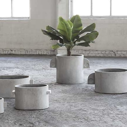 Serax POT ART DECO ROND GRIJZE BETON D38 H38