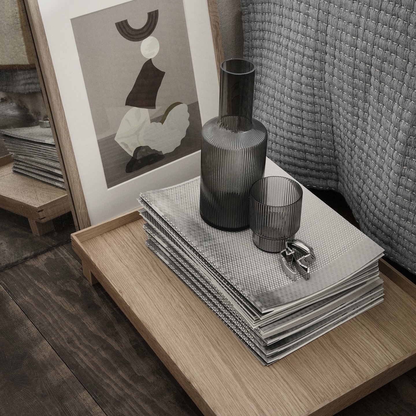 Ferm Living Bon Wooden Tray Large - Oak