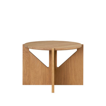 Kristina Dam Simple Side Table - Warm lacquered oak