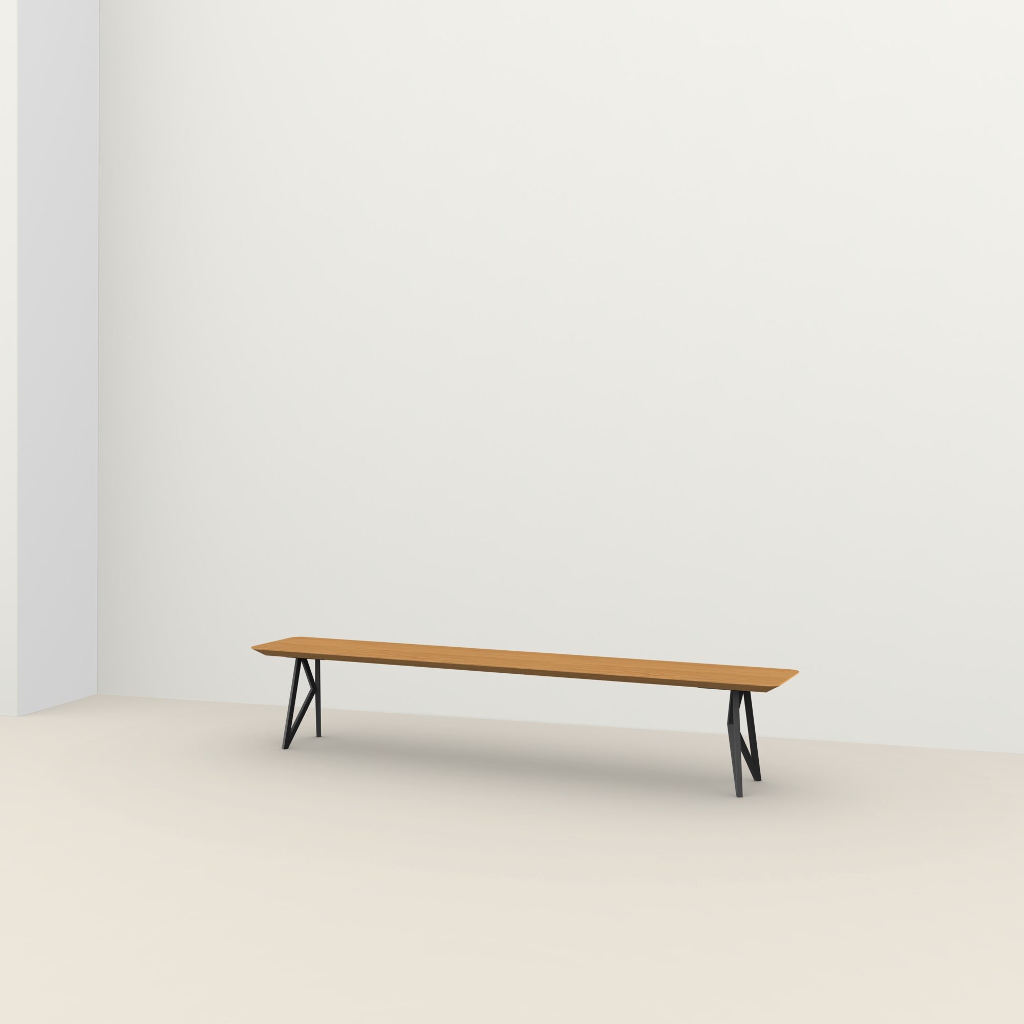 STUDIO HENK Butterfly Bank - Eiken natural light hardwax olie - 220 x 40 cm - verjongd