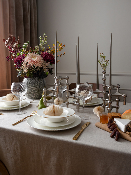 STOFF Nagel STOFF Nagel candle holder 6,5 x 10,2 CHROME