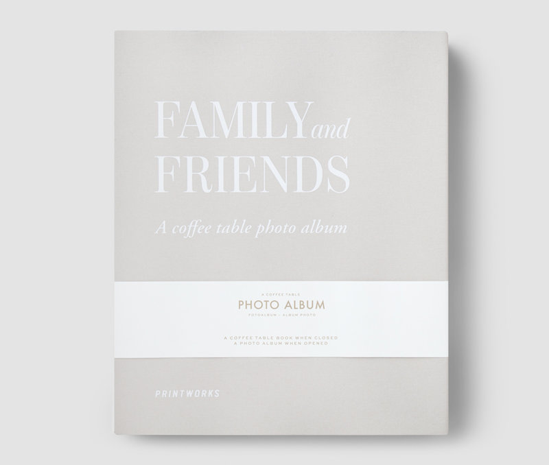 PRINTWORKS Photo Album - Family and Friends - Grey