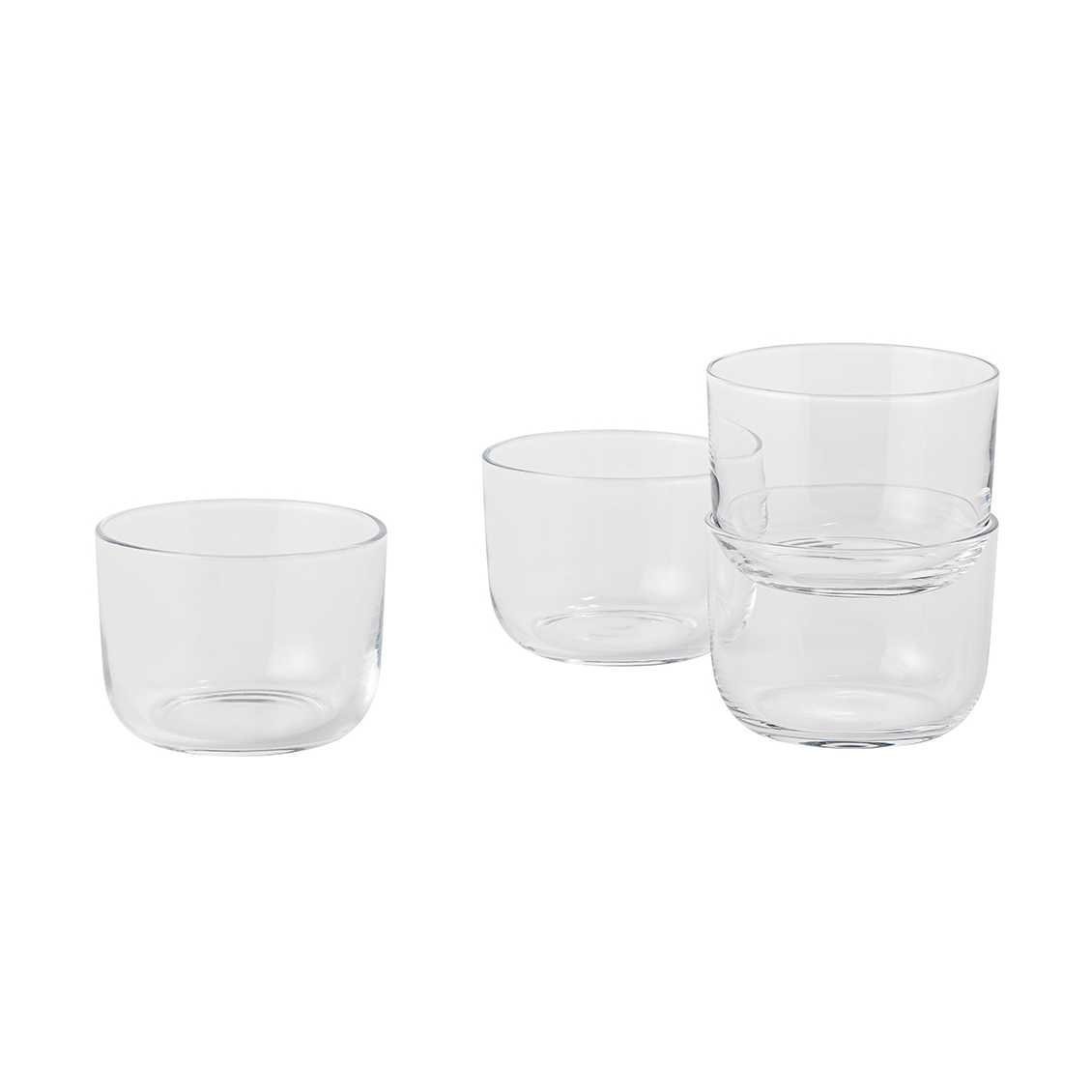 Muuto Corky - Drinking glasses - Low - Clear (set of 4)