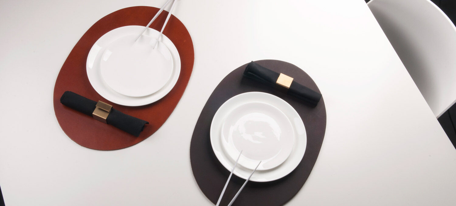 XLBoom Ellis Placemat Oval Black