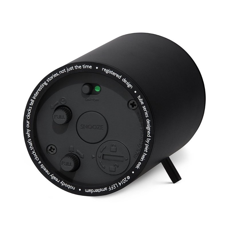 LEFF amsterdam Tube alarm clock | black