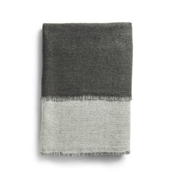 WOUD Double throw Dark grey / Light grey (Approx. 125 x 180 cm)