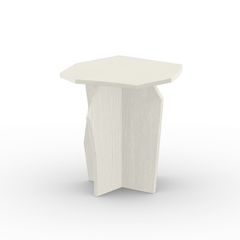 STUDIO HENK Scissors Coffee Table 50 Eiken parel wit - SHOWROOM MODEL