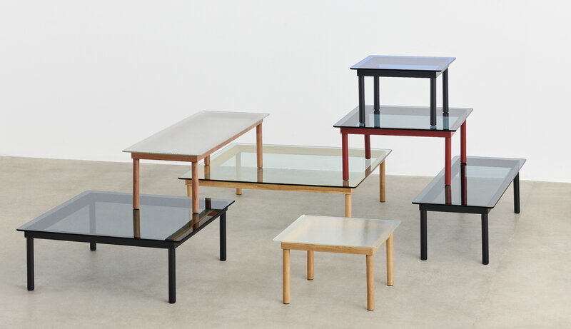 HAY Kofi 60x60 - Clear Glass/Oak frame