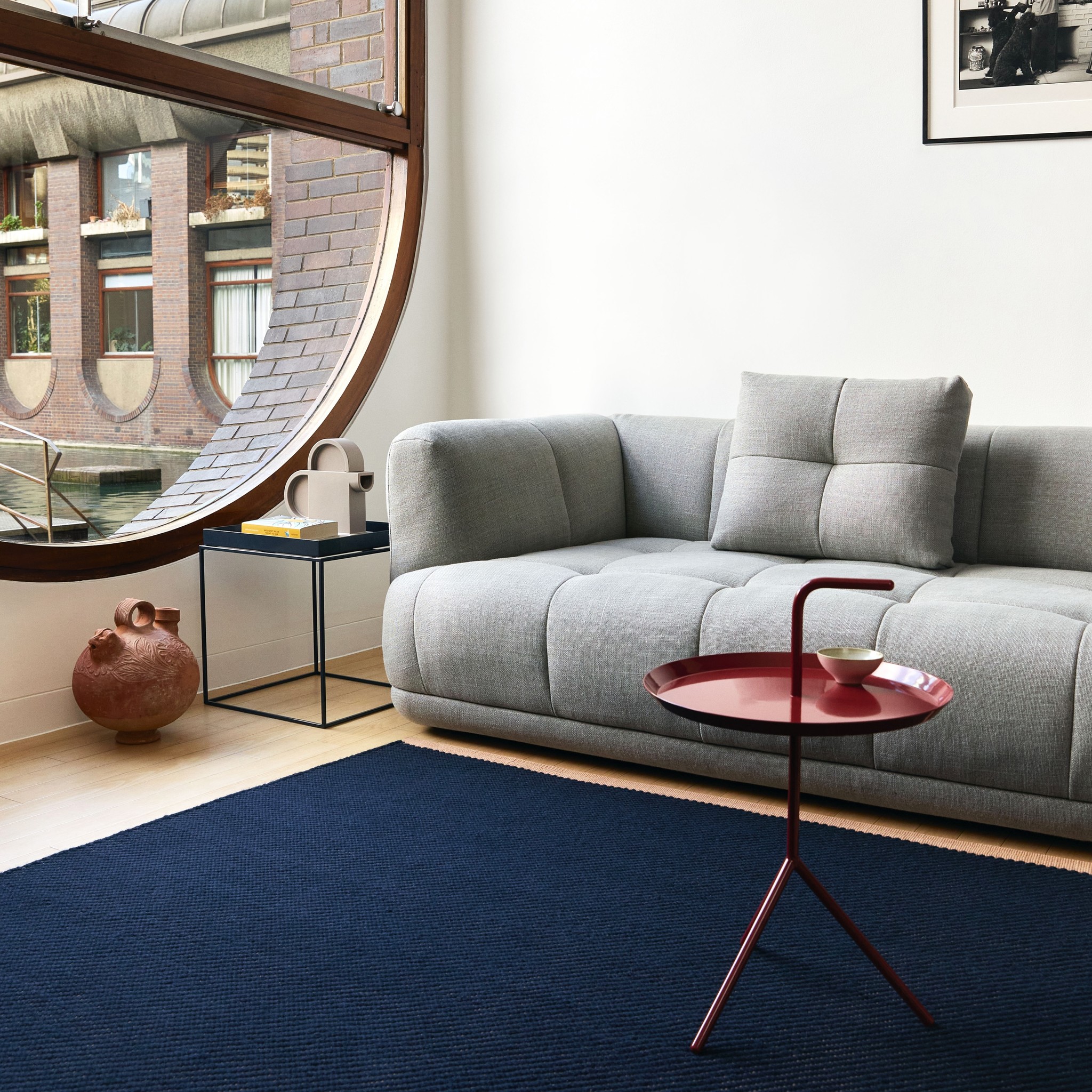 HAY Quilton Cushion - Flamiber Dark Blue J4