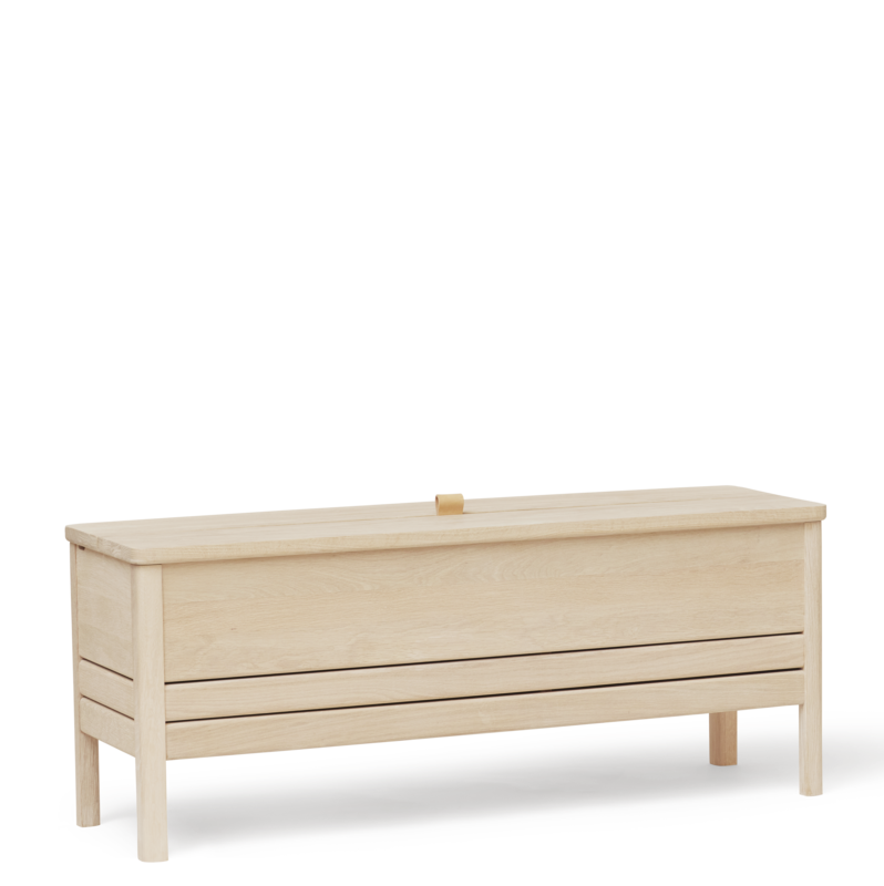 Form & Refine A Line Storagebench 111 - White Oiled Oak