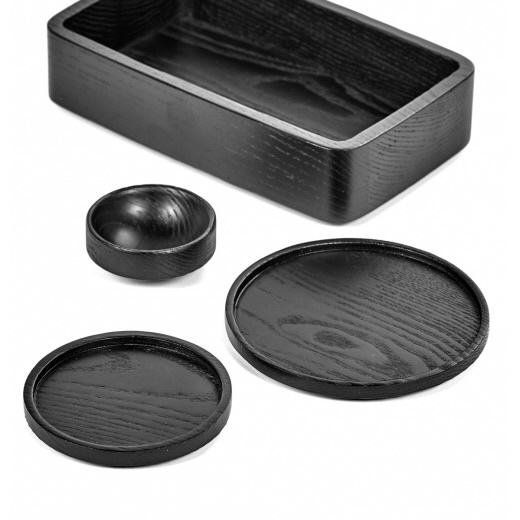 Serax ONDERZETTER FLES HOUT VVD