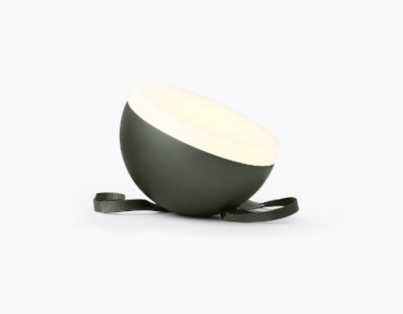 New Works Sphere Portable Lamp, Deep Green, Adventure Light