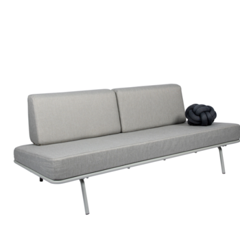 Weltevree Sofabed - Light Grey Cushion, Grey Frame