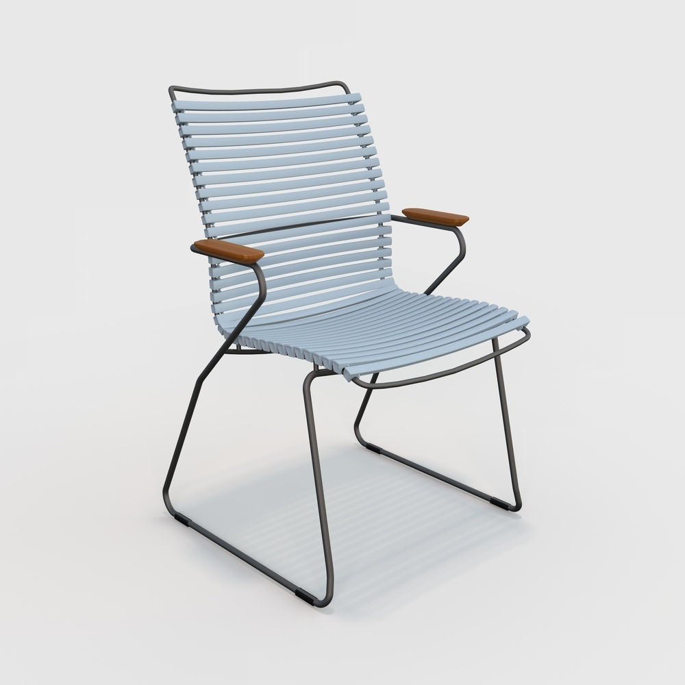 Houe CLICK Dining Chair Tall with Armrests in bamboo