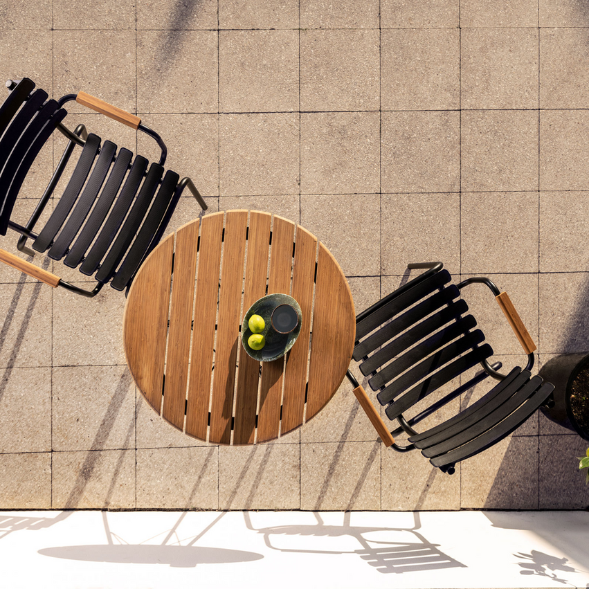 Houe Reclips Dining Chair - bamboo armrests