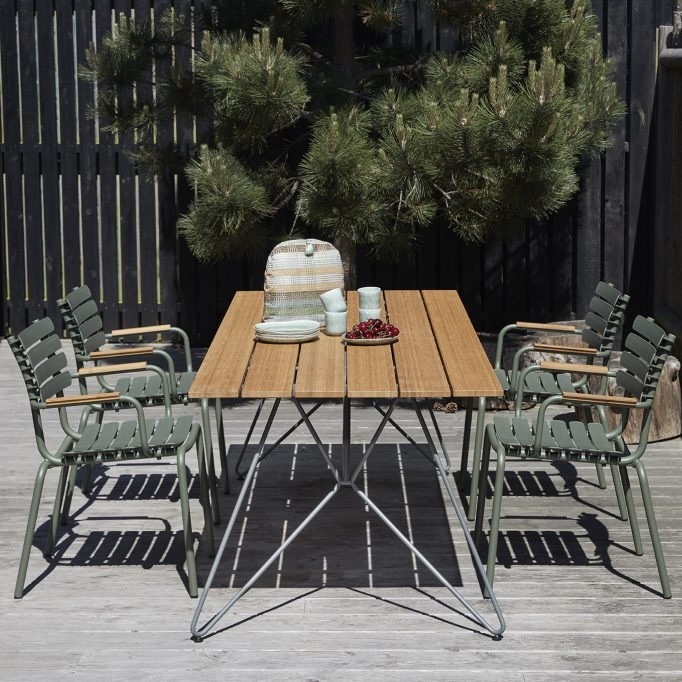 Houe Reclips Dining Chair - bamboo armrests