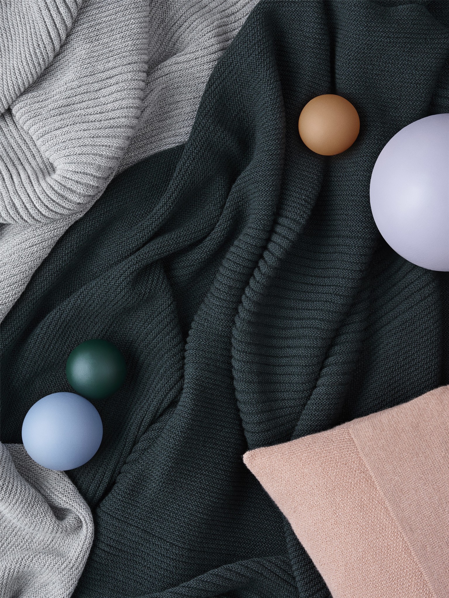 Muuto Rhythm Throw - Dark Green
