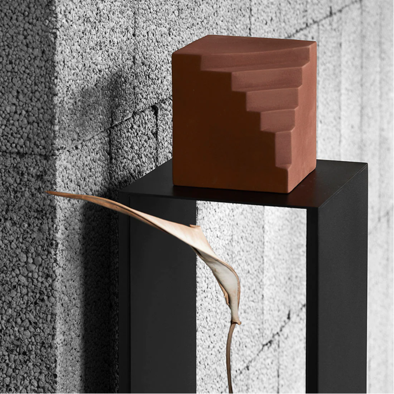 Kristina Dam Stair Sculpture - Terracotta with Red Engobe