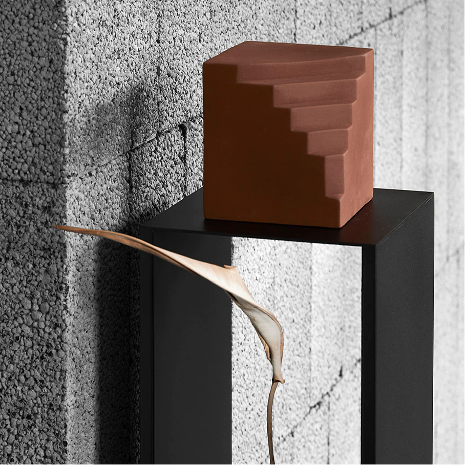Kristina Dam Stair Sculpture - Terracotta with Red Engobe