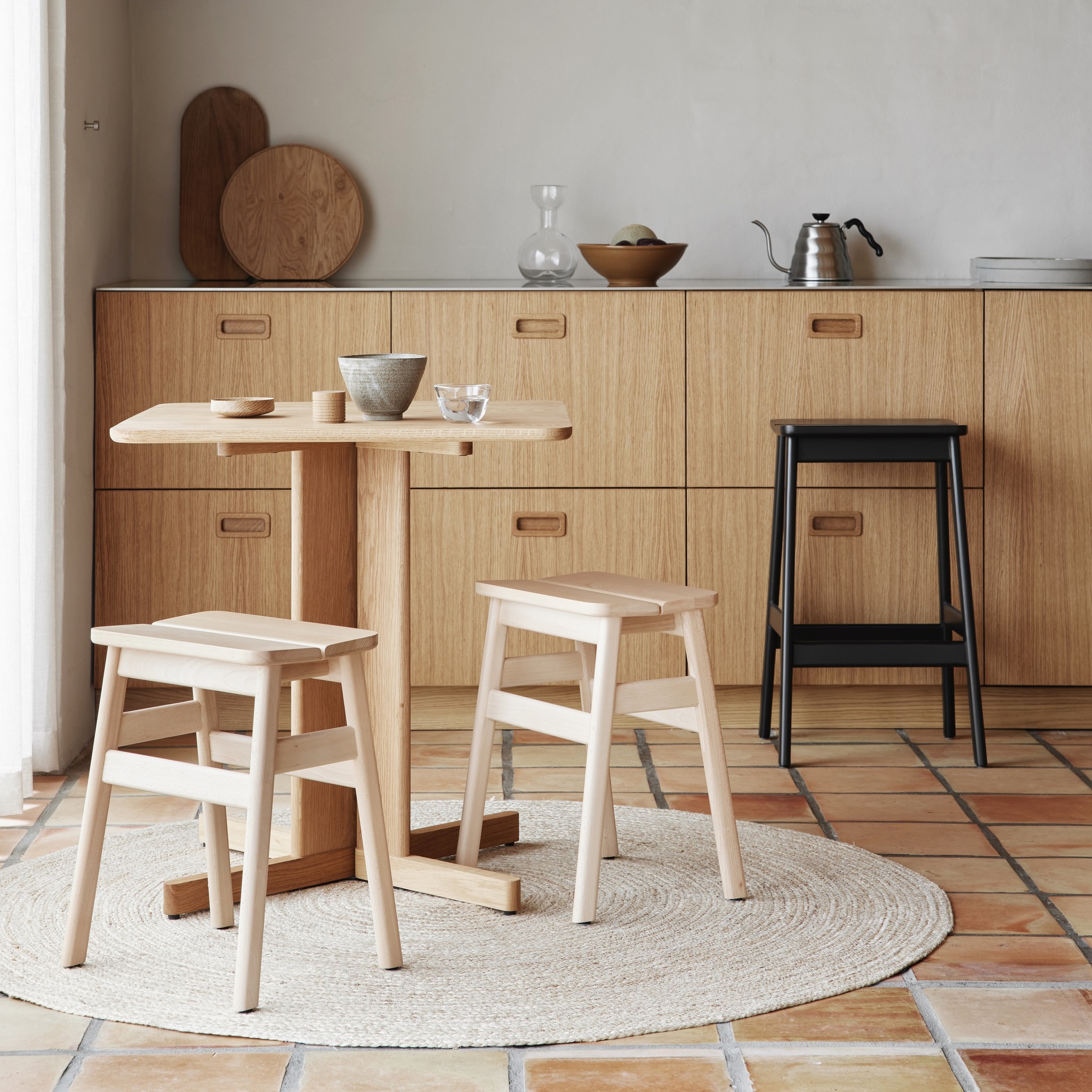 Form & Refine Quatrefoil Table 68×68, Oak