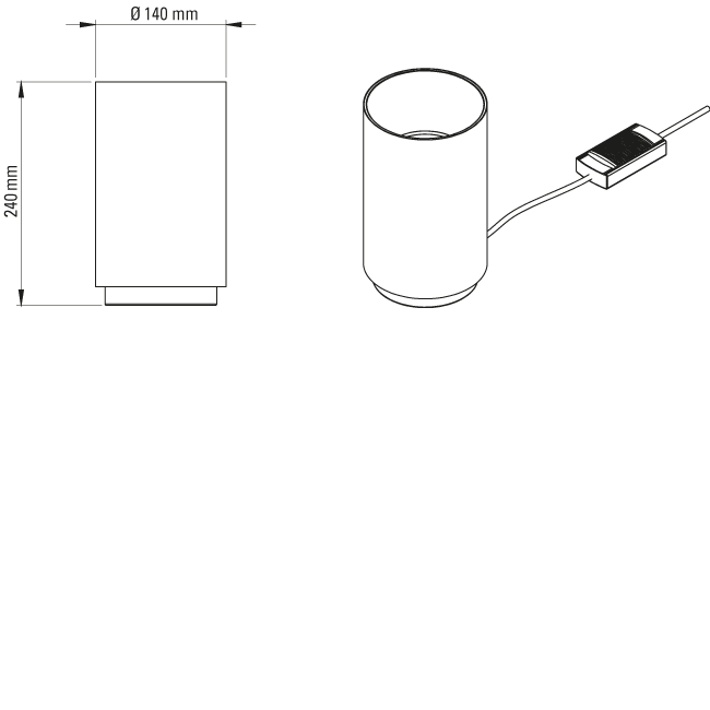 DCW editions Tobo Floor Lamp - Matt White
