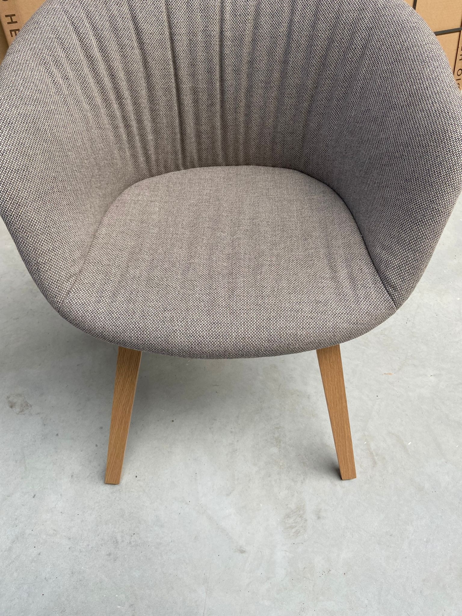 HAY AAC23 Soft Chair (About A Chair22) - Lacquered oak Re-wool/128 w. felt glider - SHOWROOM MODEL  SET OF 2