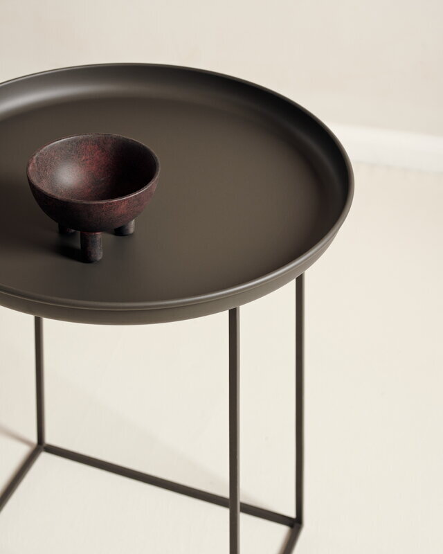 Norr11 Duke Side Table, Small, Earth Black - SHOWROOM MODEL