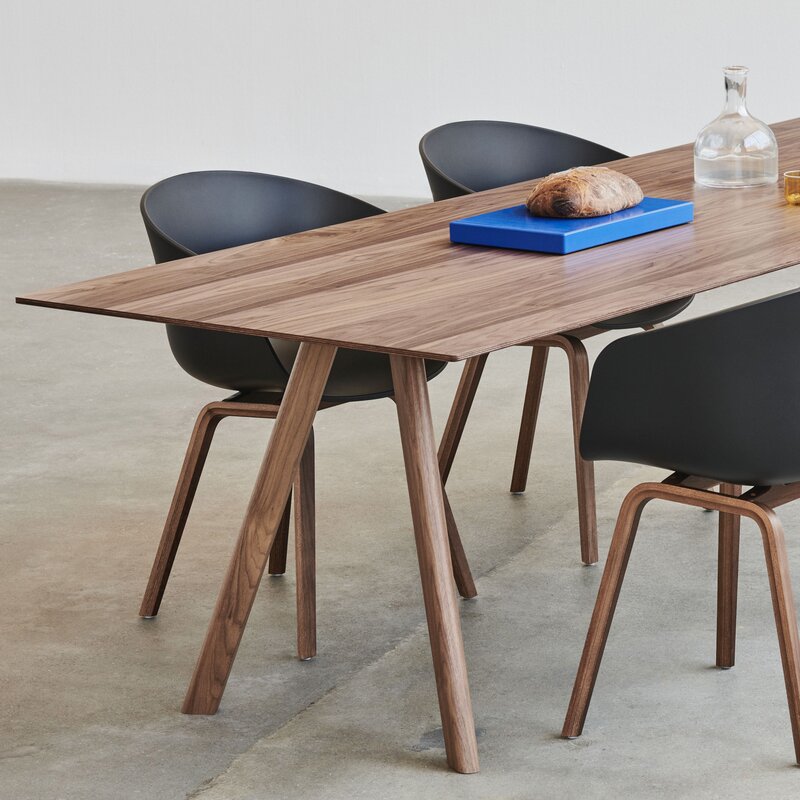 HAY CPH30 Table 200x90cm - Walnut Veneer/Solid Walnut Frame