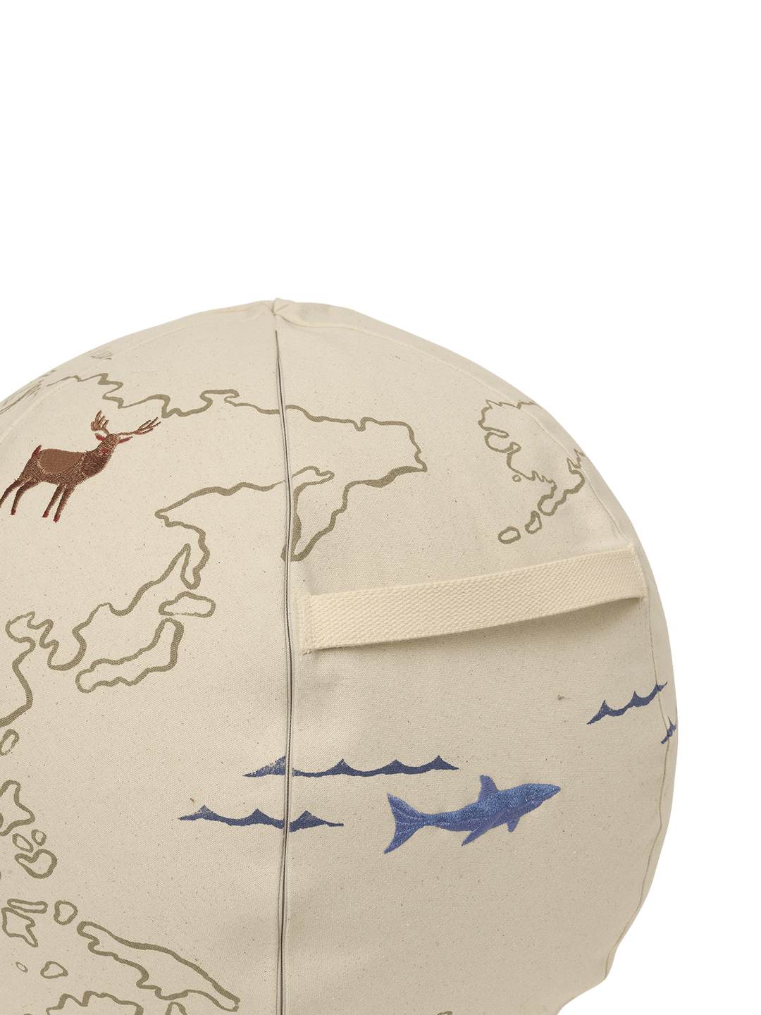 Ferm Living The World Pouf - Off-white