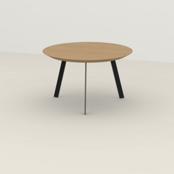 STUDIO HENK New Co Coffee Table 70 Rond Eiken natural light hardwax olie/Black