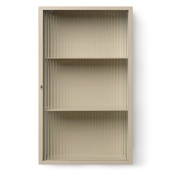 Ferm Living Haze Wall Cabinet - reeded glass - Cashmere