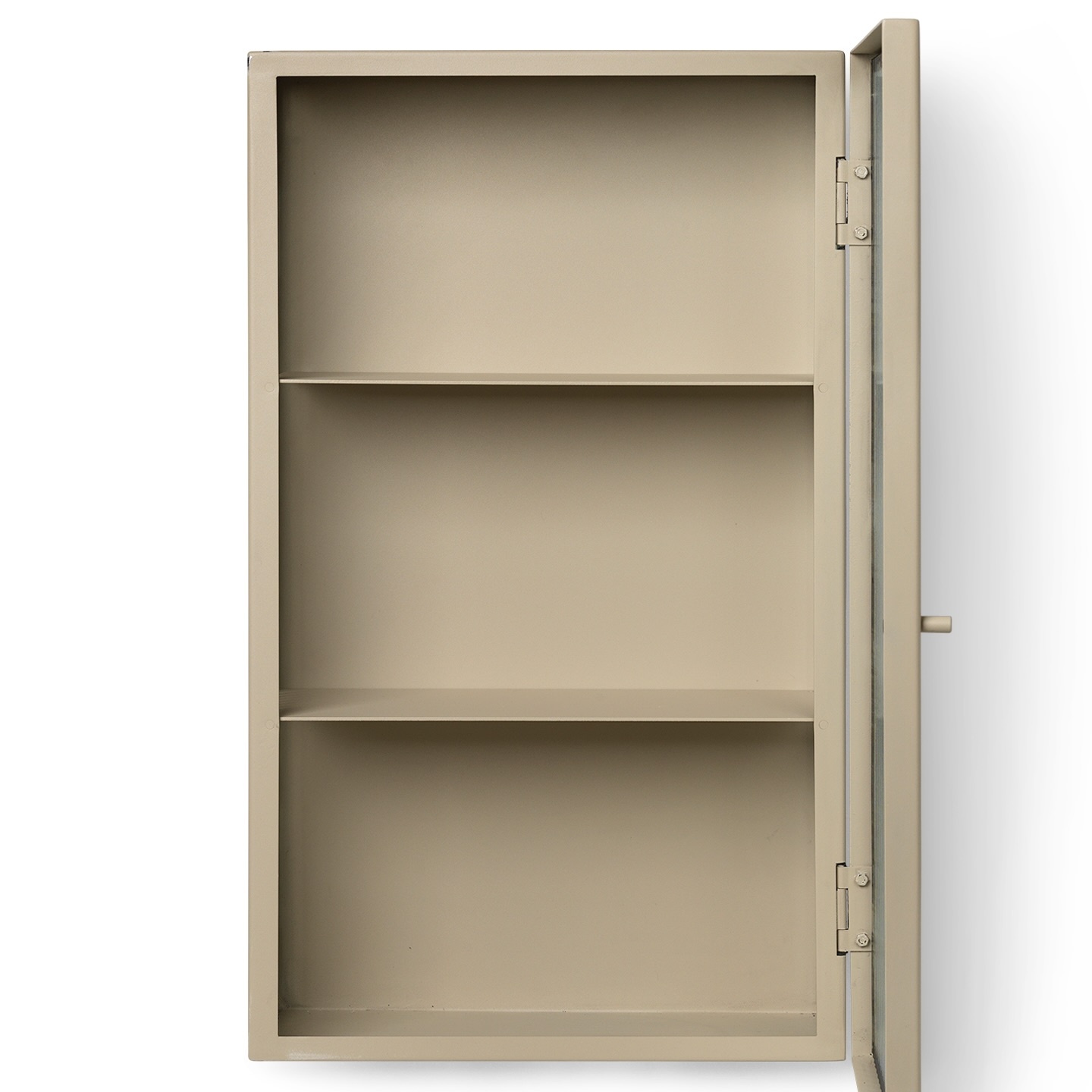 Ferm Living Haze Wall Cabinet - reeded glass - Cashmere