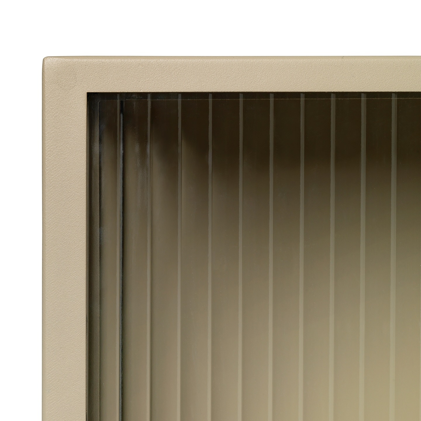 Ferm Living Haze Wall Cabinet - reeded glass - Cashmere